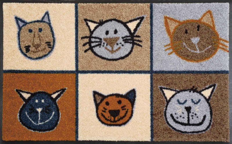 Kleen-Tex Fußmatte Miau, Polyamid