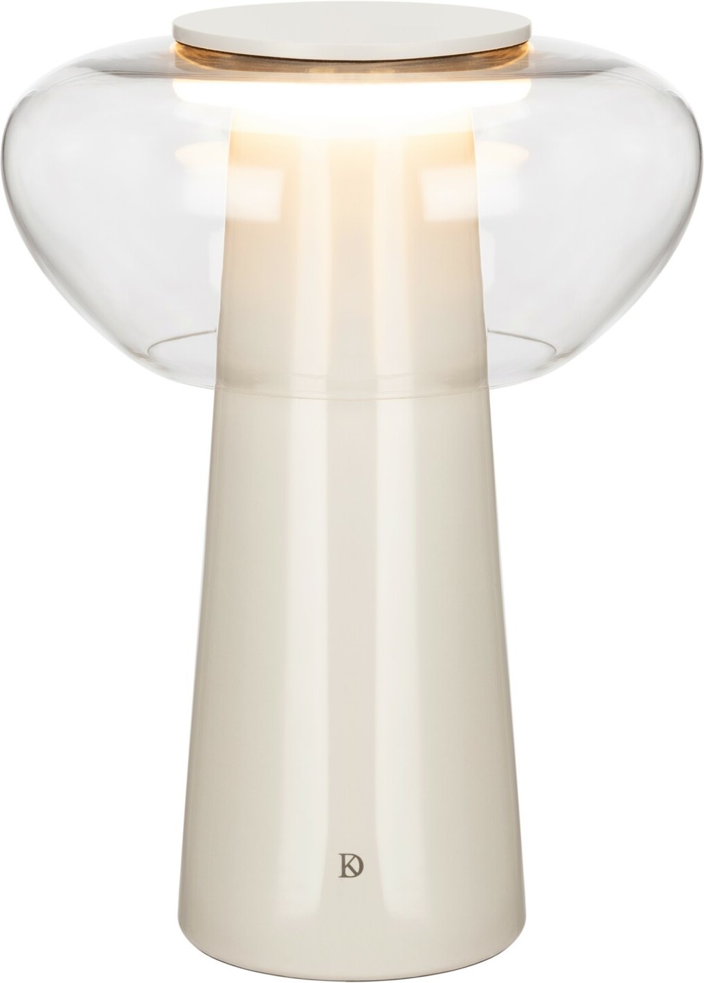 Dieter Knoll LED-Tischleuchte, Glas