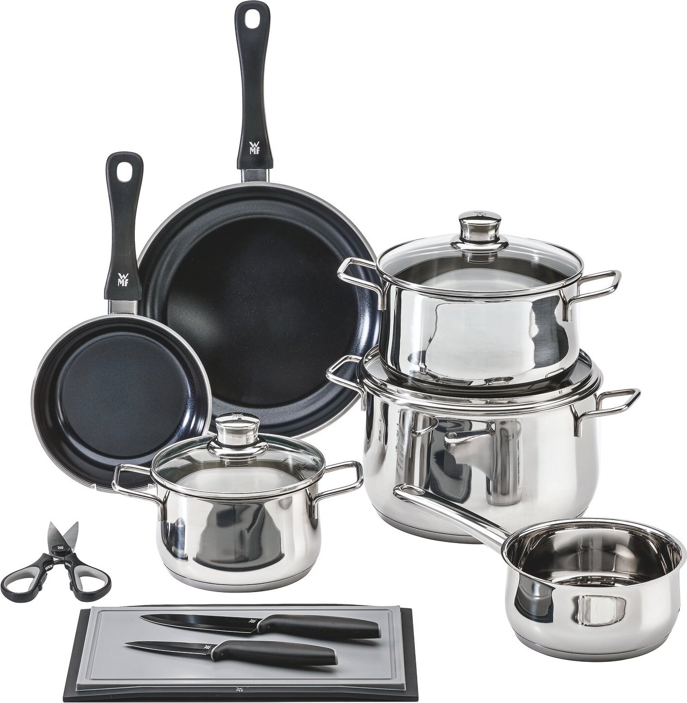 WMF Kochgeschirr-Set 10-tlg., edelstahl, Edelstahl