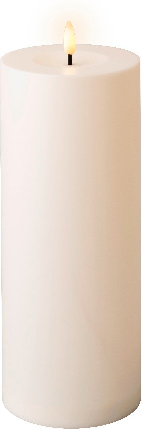 Lumineo LED-Kerze Wachs, Kunststoff