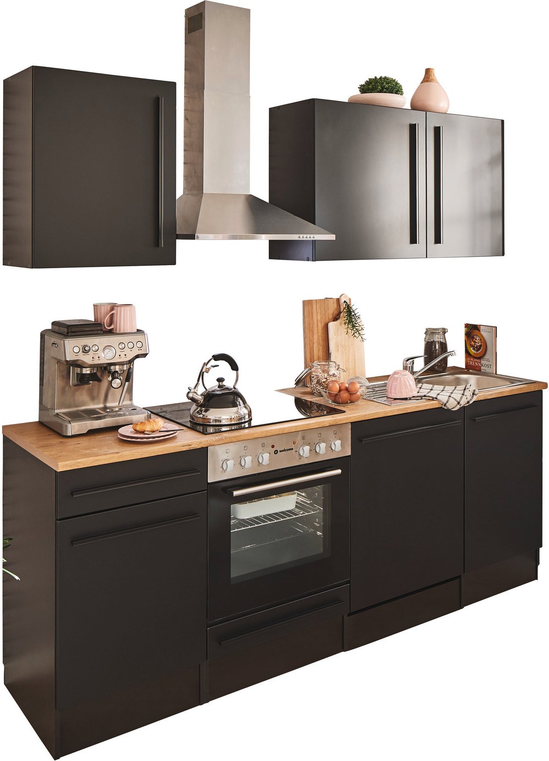 Yourkitchen Küchenblock 220 JAZZ, Holznachbildung