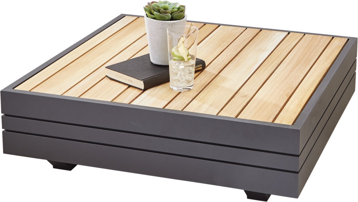 Zebra Kaffeetisch groß CUBO, Holz