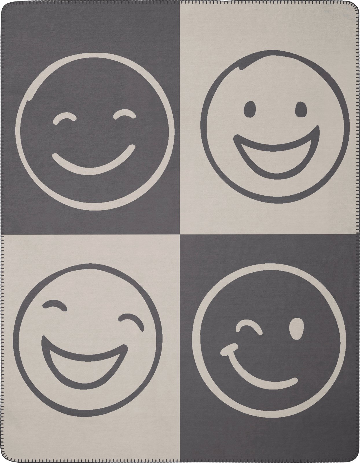 biederlack Wohndecke EMOJI, Mischgewebe