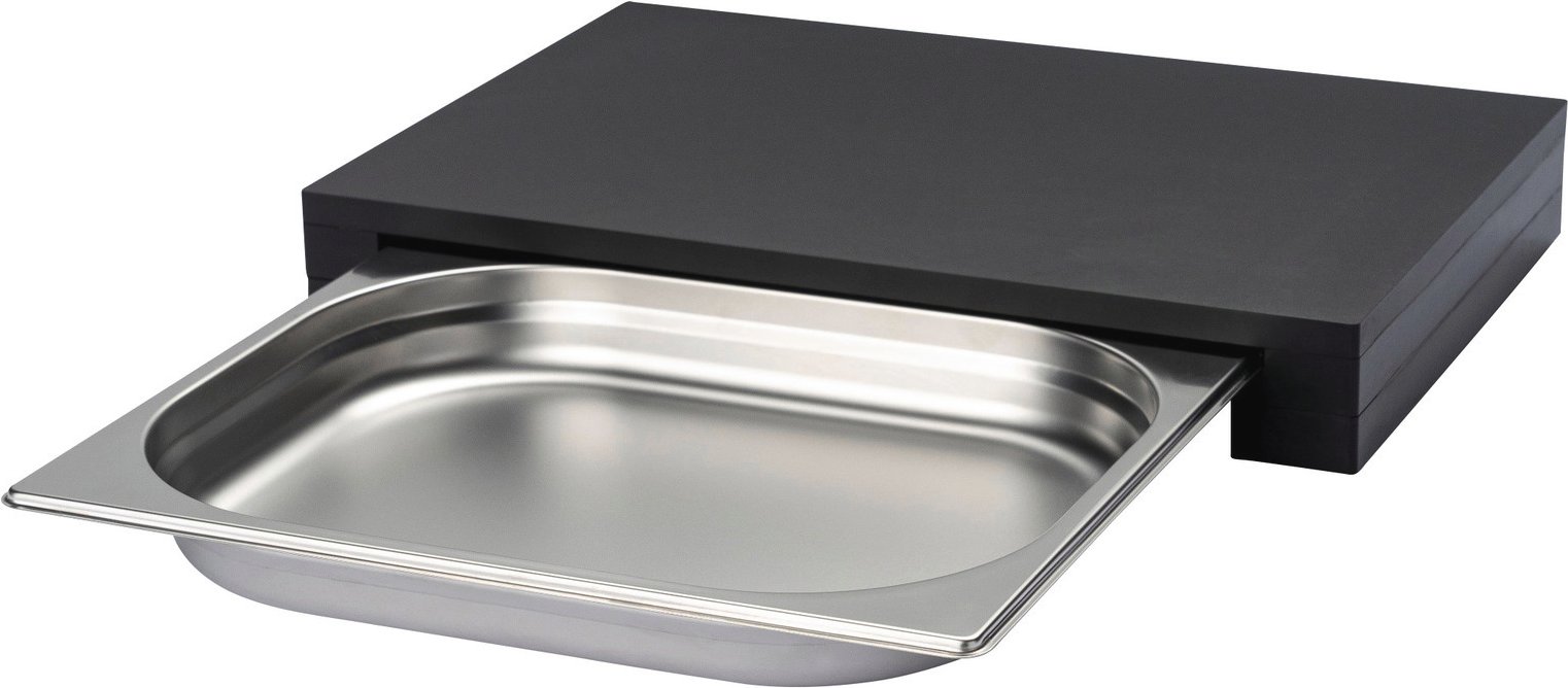 Continenta Schneidebrett mit Schublade, Edelstahl