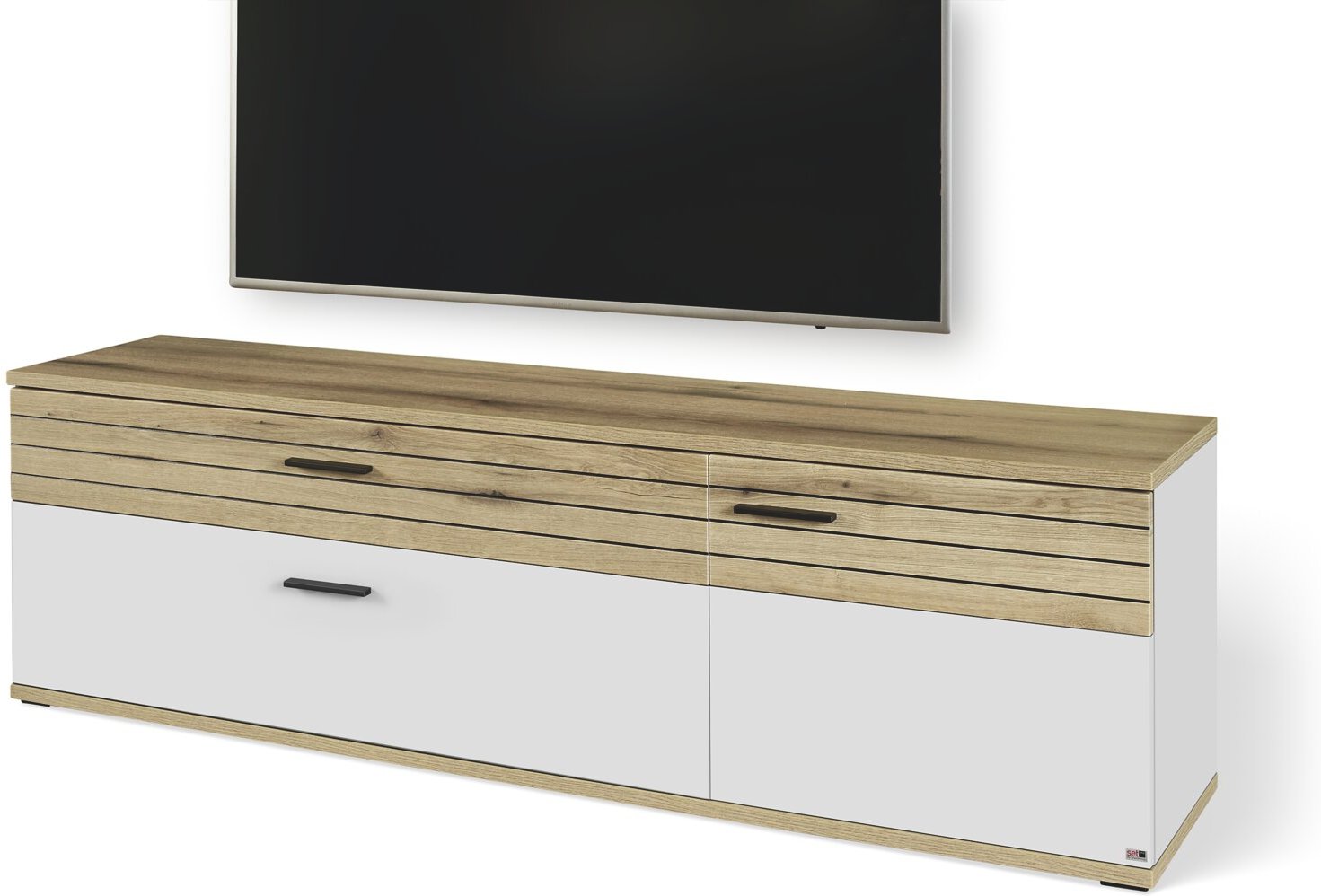 Set one by Musterring TV-Lowboard SET ONE QUINCY, Lichtgrau,...