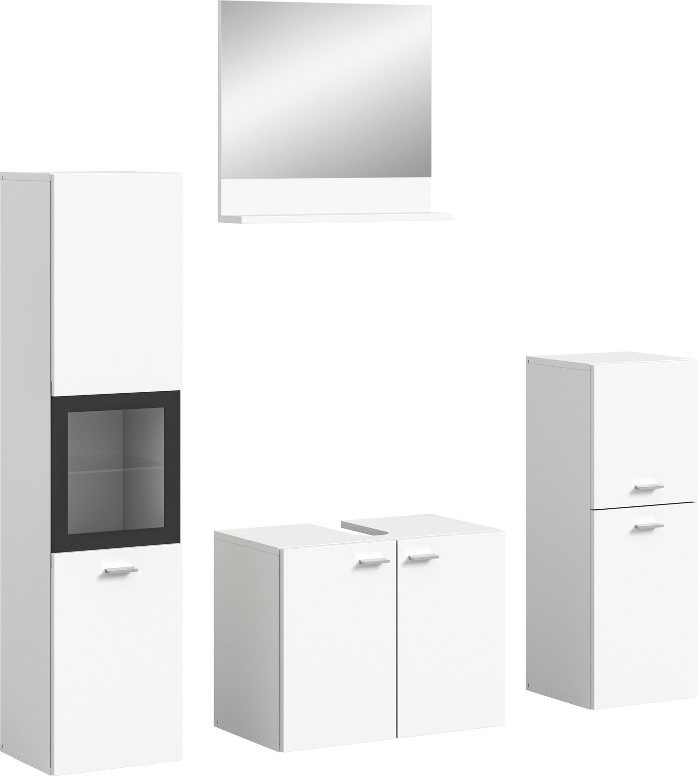 MID.YOU Badkombination BOSTON, Holznachbildung