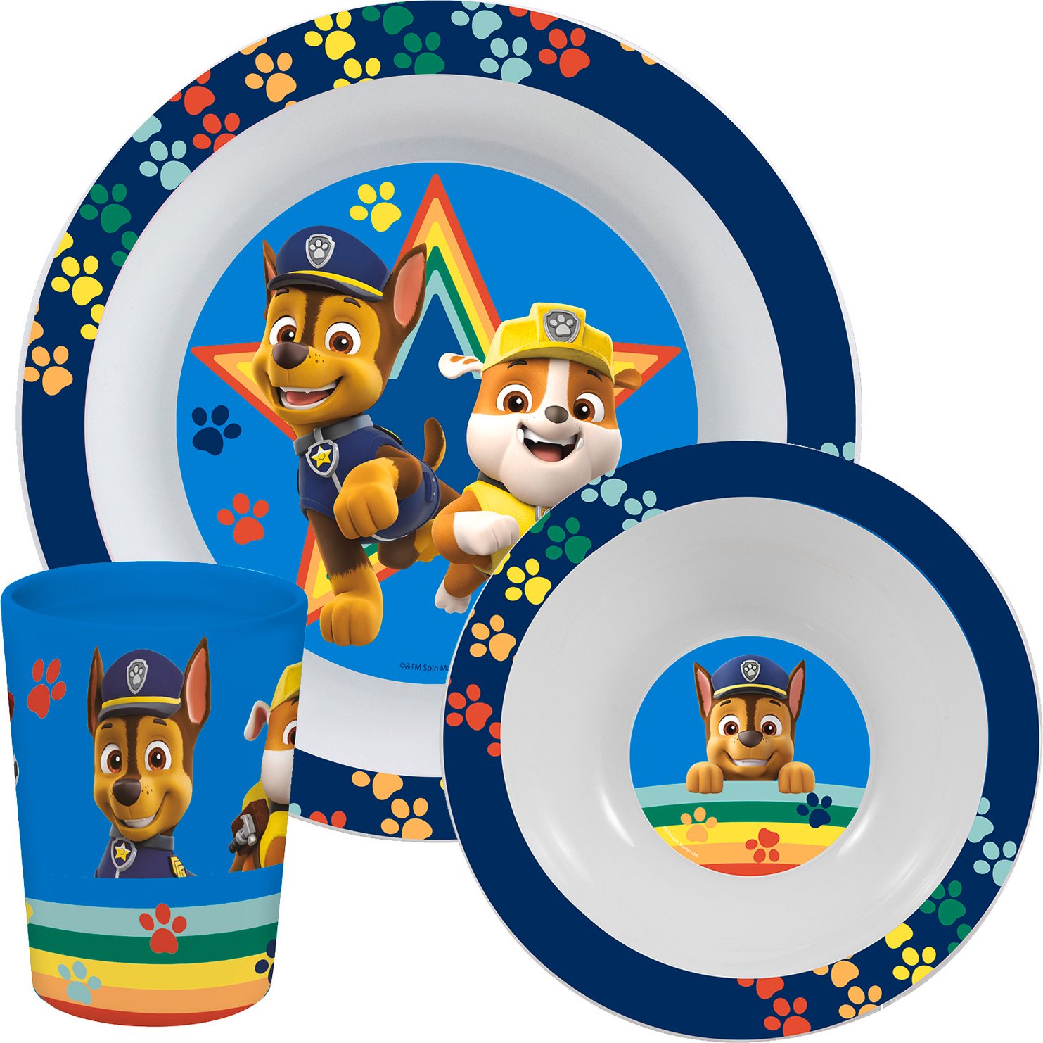 Paw Patrol Frühstücksset Boy 3tlg. PAW PATROL, Polyproplyen