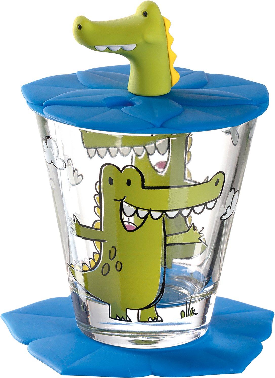 Thumbnail - Leonardo Kindertrinkset 3-tlg. Krokodil, Materialmix