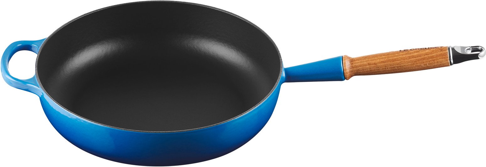 LE CREUSET Sautepfanne 28cm Azure SIGNATURE, Gusseisen