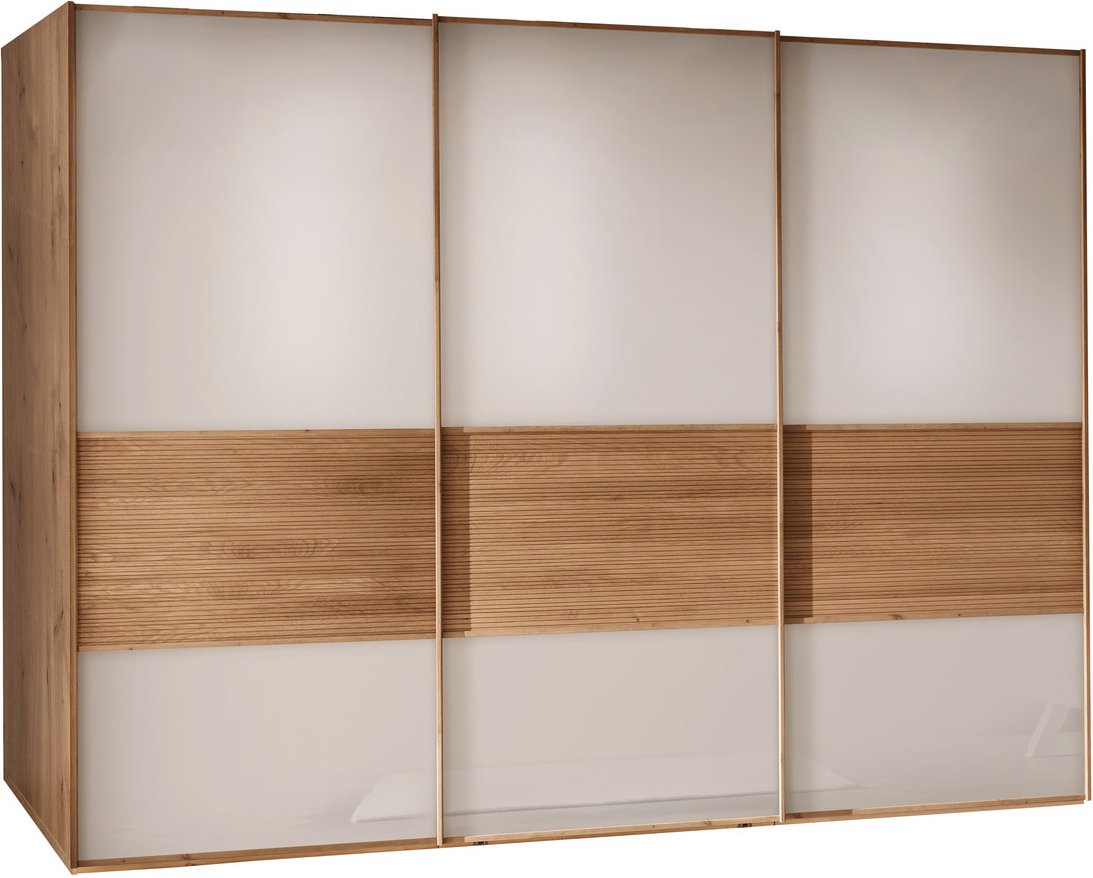 Venda Schwebetürenschrank 3-türig NEW YORK, Teilmassiv