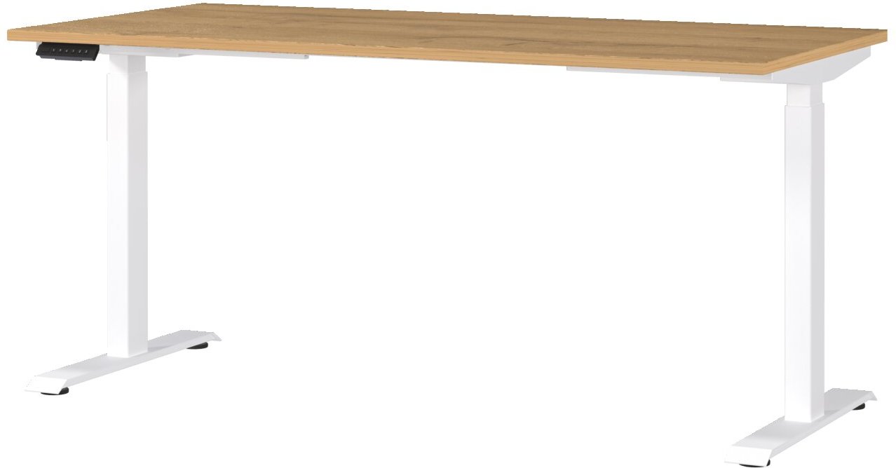 E-Serie E-Schreibtisch eSystem, Grandson Eiche, Holznachbildung