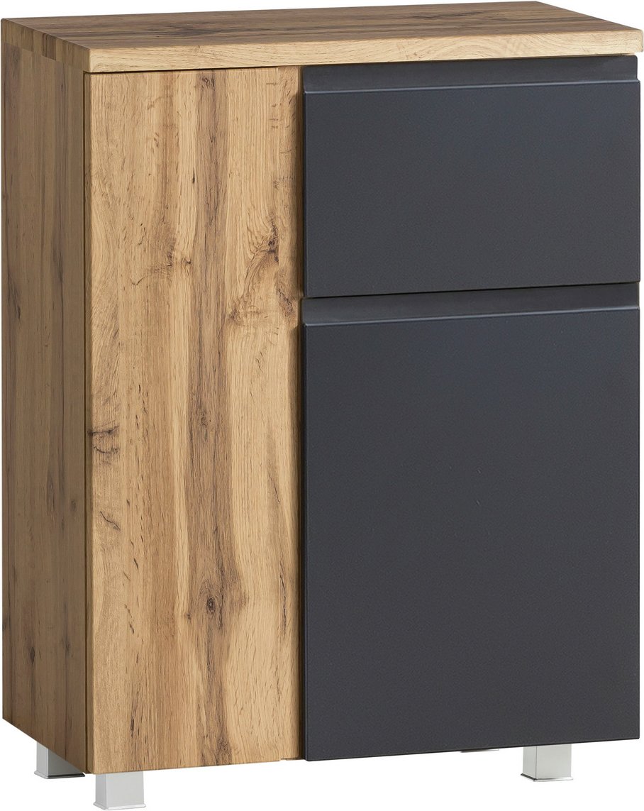 XORA Unterschrank VARESE, grau, Holznachbildung
