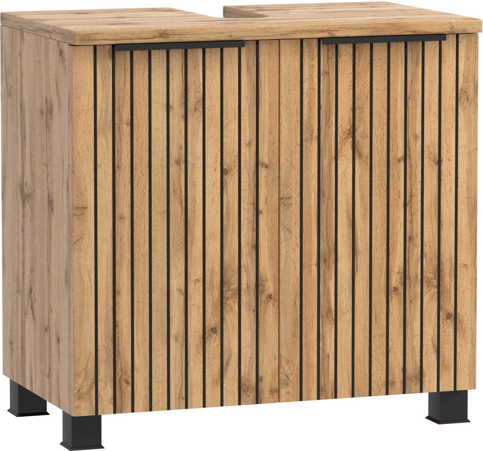 XORA Waschbeckenunterschrank LIVERPOOL, Holznachbildung