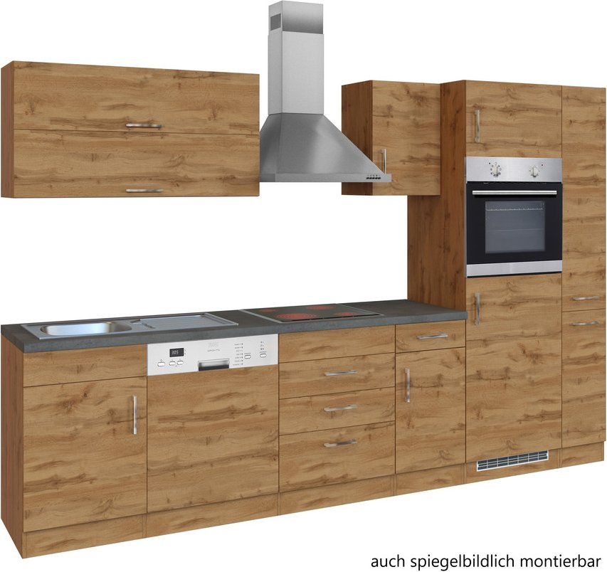 Held Möbel Küchenzeile SORRENTO, Holznachbildung