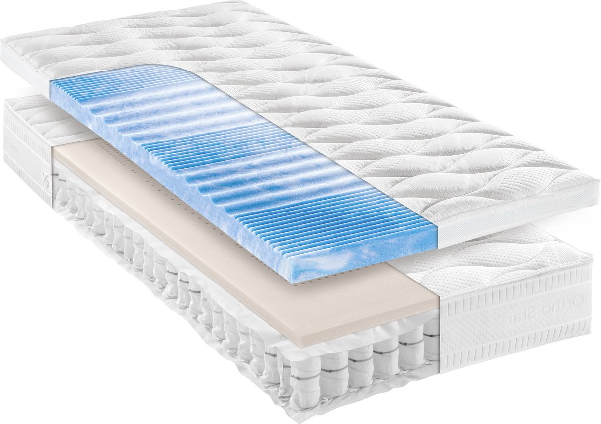 Thumbnail - Novel Taschenfederkernmatratze H3 ORTHO STAR SILBER TOP T, Schaumstoff