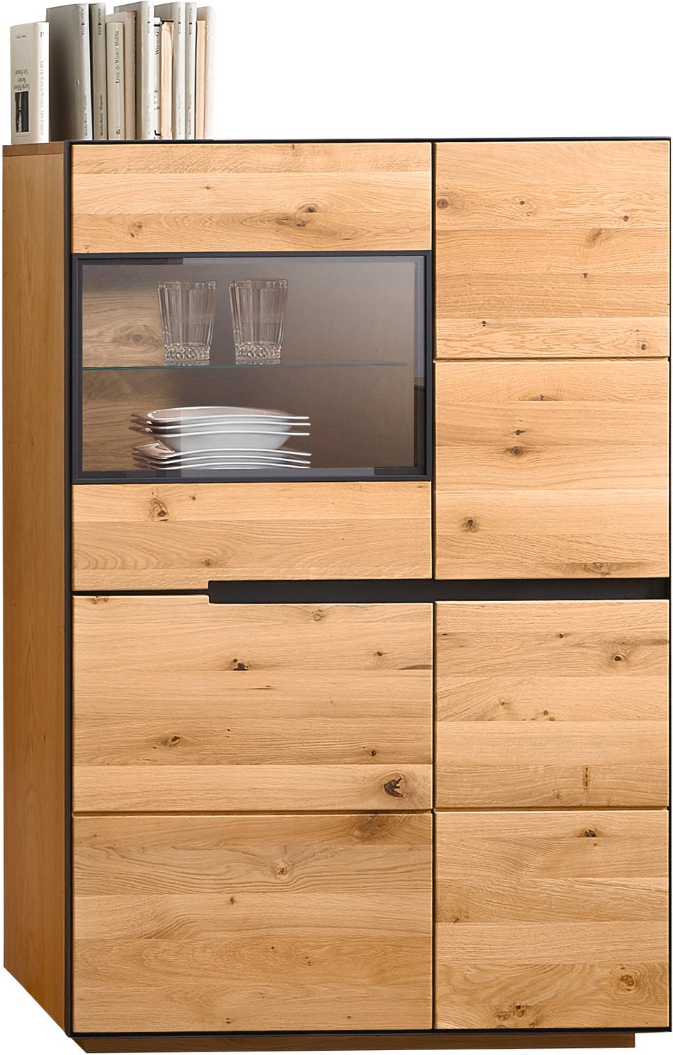 Linea Natura Highboard KELIO, Massivholz
