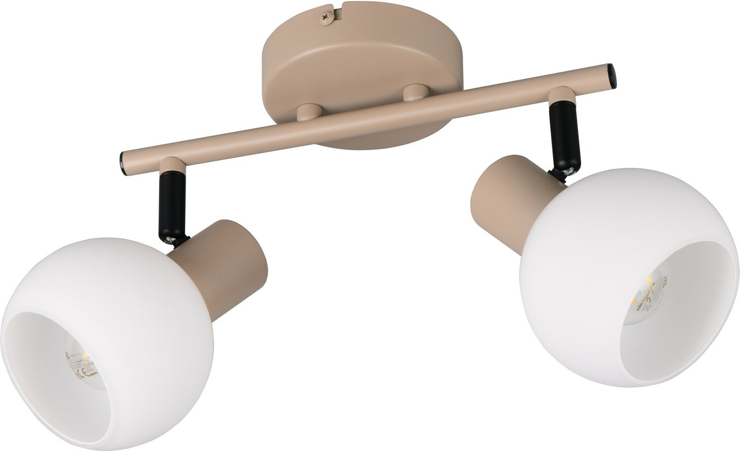 Reality Leuchten Strahler BOBA, beige, Metall