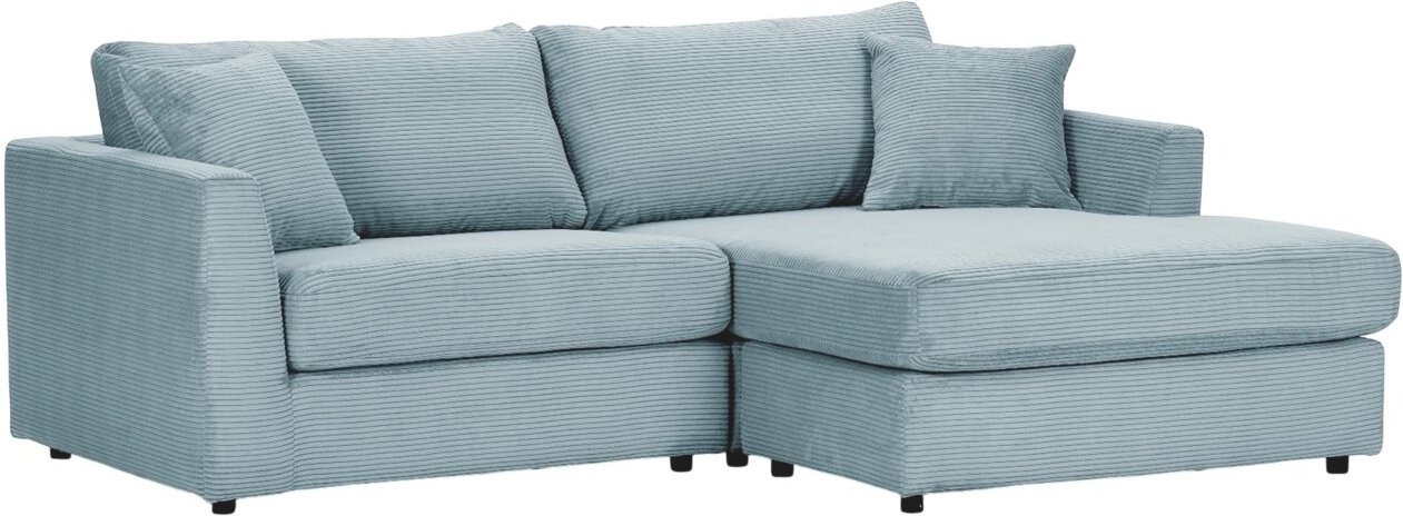 Z2 Ecksofa ASCONA, Hellblau, Cord