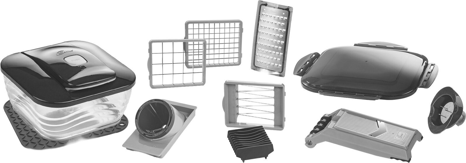 Genius Nicer Dicer Chef 15 - tlg., anthrazit, Kunststoff