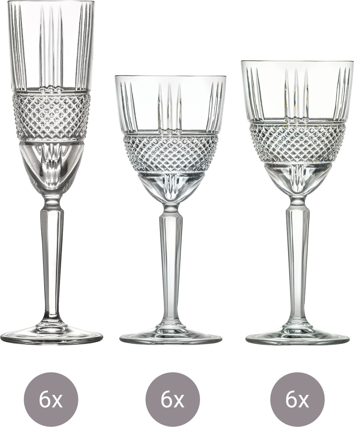 RCR Italia Becherset BRILLANTE, Glas