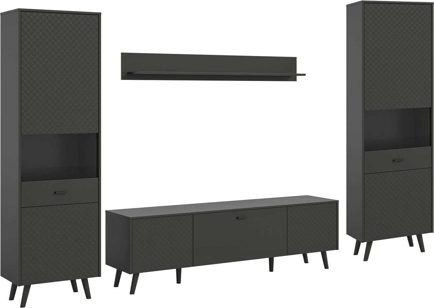 MID.YOU Wohnkombination LINEA, Holznachbildung