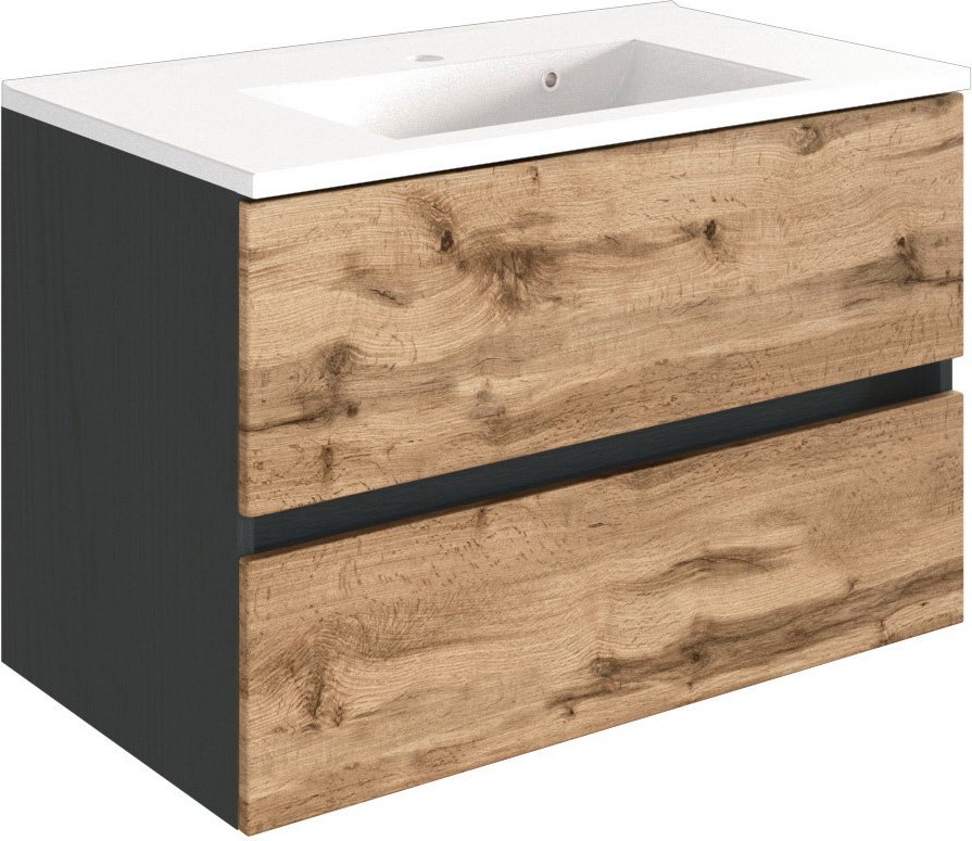 XORA Waschplatz LUCCA, Holznachbildung