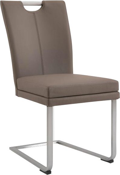 Valdera Freischwinger-Stuhl COLORA, Leder