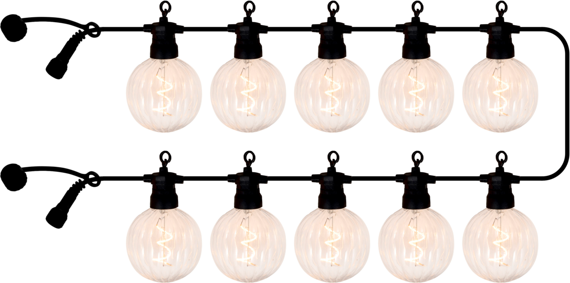 Sirius Outdoor LED-Lichterkette 10m 10 LED`s Erweiterung LUKE,...