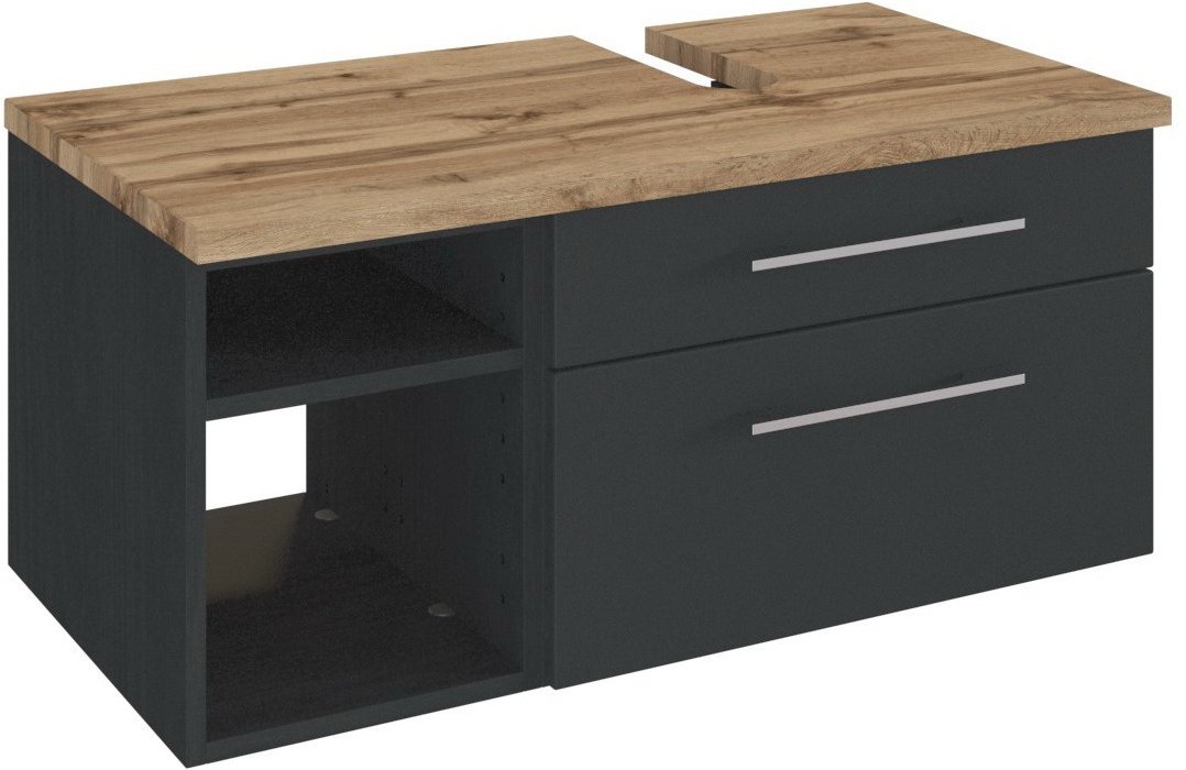 XORA Waschtischunterschrank rechts DAVOS, Holznachbildung
