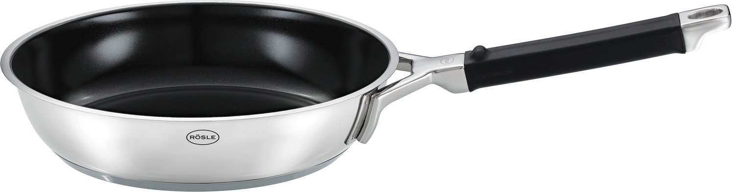 Rösle Bratpfanne 24 cm SILENCE PRO ProCearaPlus, Edelstahl