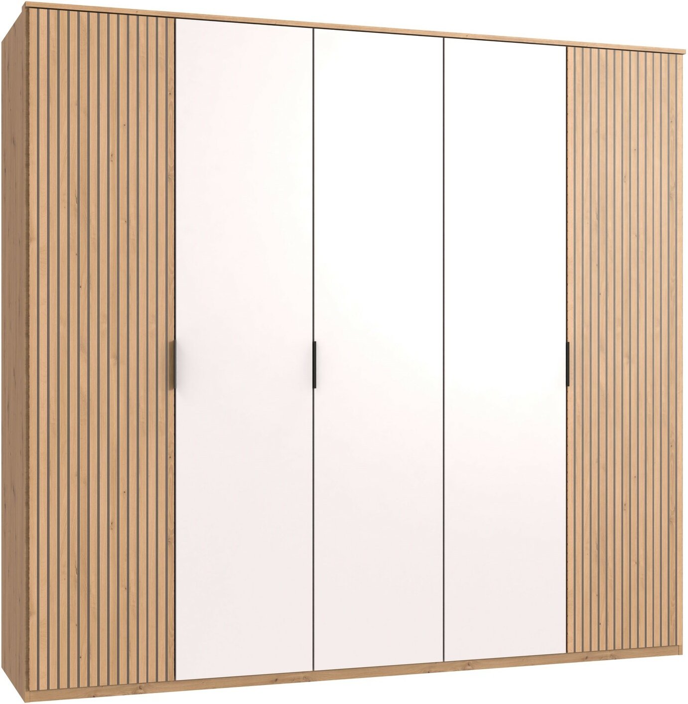 Z2 Drehtürenschrank 5-trg. Tunis, Eiche Artisan, Holznachbildung