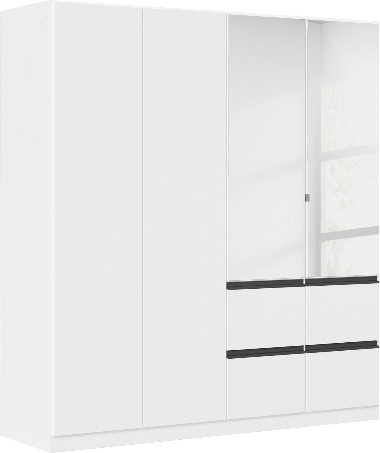 XORA Drehtürenschrank 4-türig ASRA, Holznachbildung