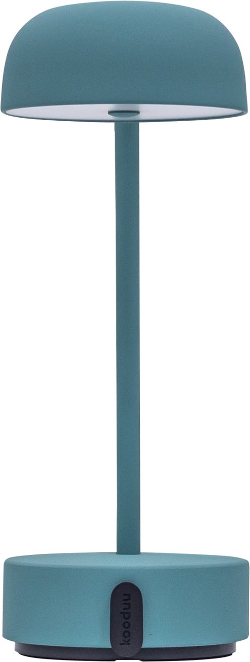 kooduu LED-Tischleuchte Smokey Teal FOKUS, Stahl
