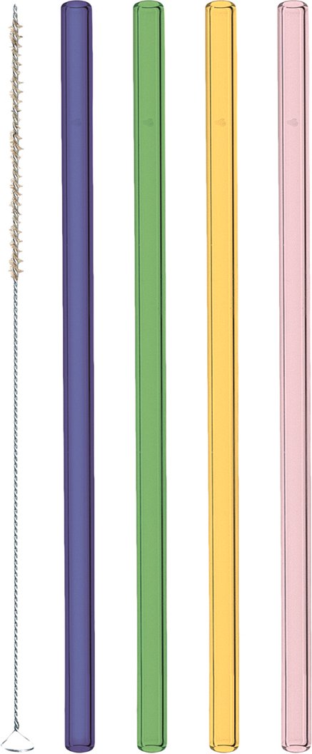 Leonardo Trinkhalme 20 cm inkl. Bürste TRINKHALME, Glas