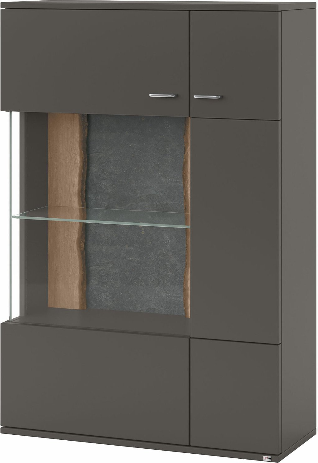 Set one by Musterring Highboard TACOMA, Holznachbildung