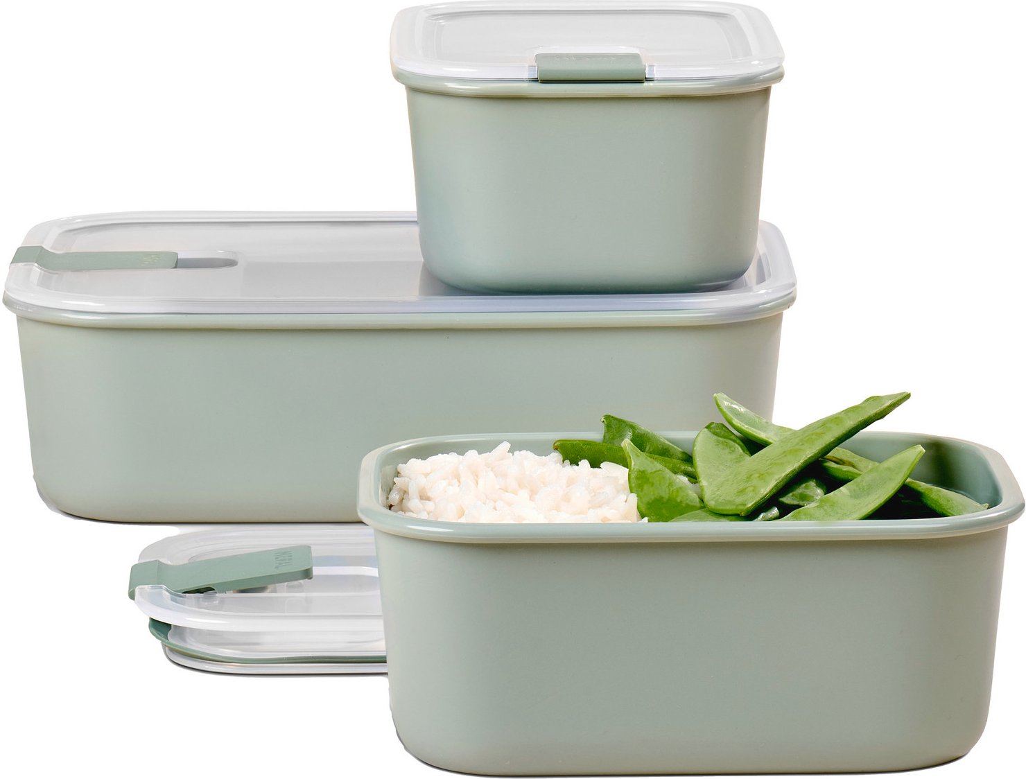 Mepal Frischhaltendosen 3-tlg. EASYCLIP, Polyproplyen