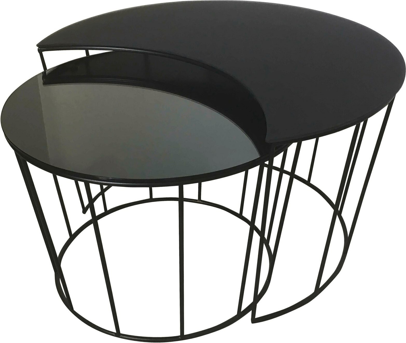 Z2 Beistelltisch (2er-Set) CHRIS, Glas