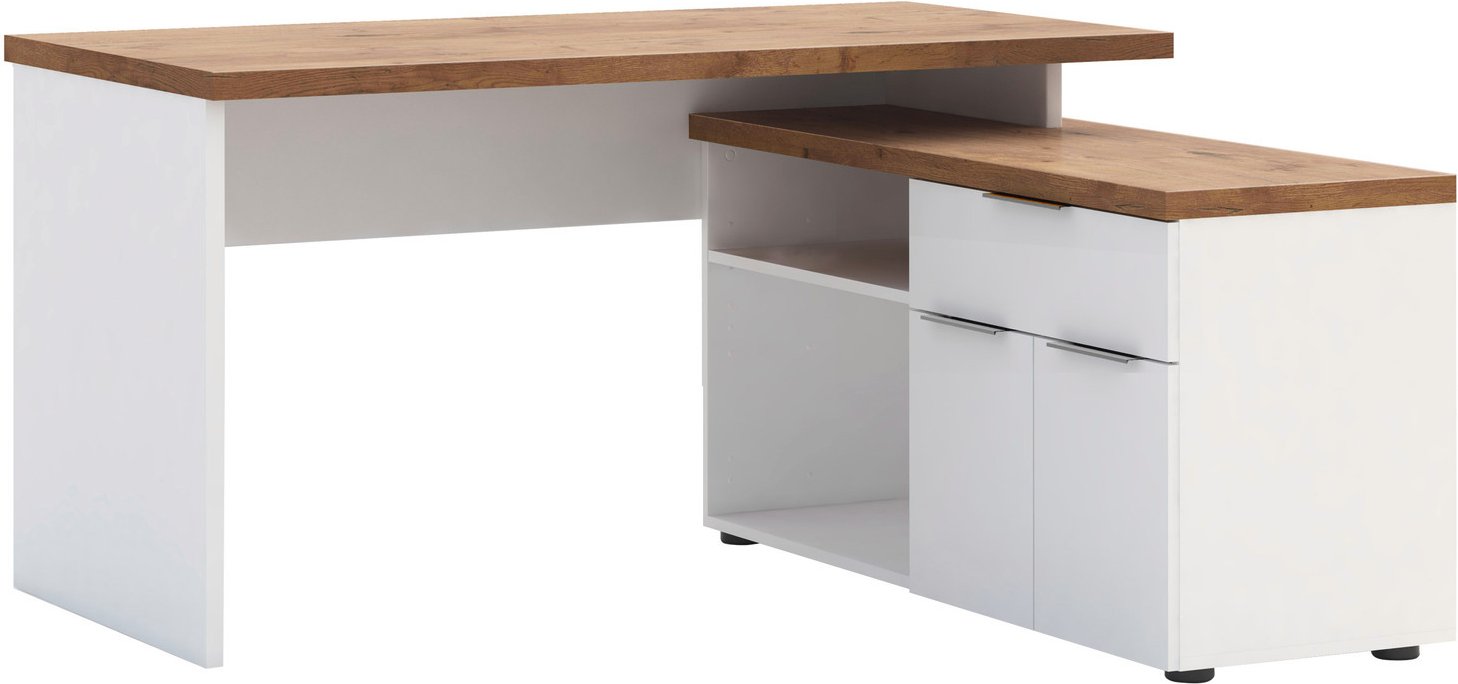 XORA Eckschreibtisch IDEA-OFFICE, Holznachbildung