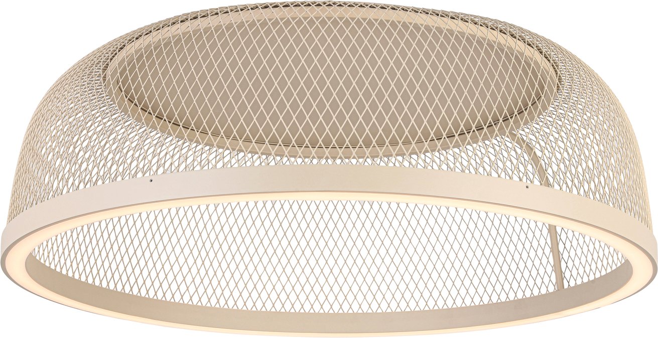 Novel LED-Deckenleuchte, braungrau, Metall