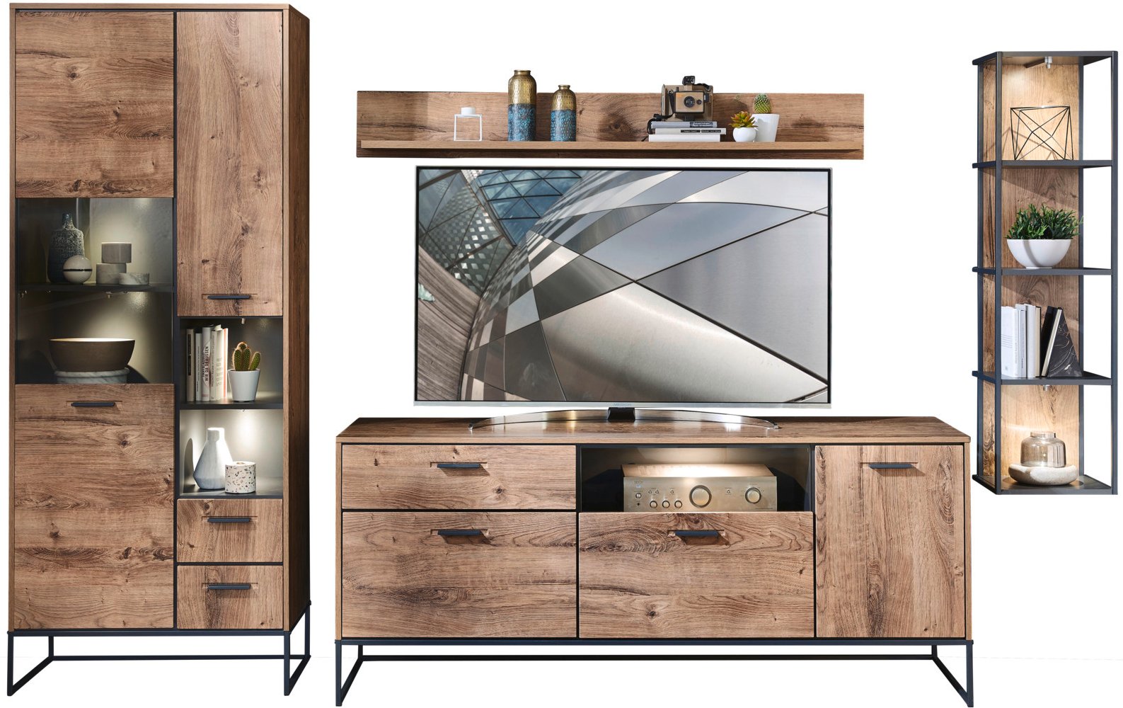 Zurbrüggen Wandkombination MANHATTAN, Holznachbildung