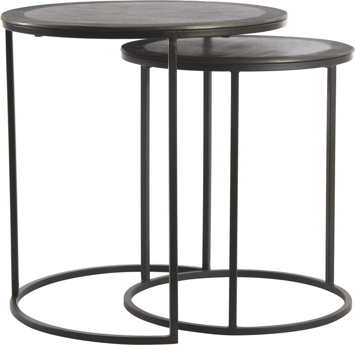 Light&Living Beistelltisch TALCA, anthrazit, Metall
