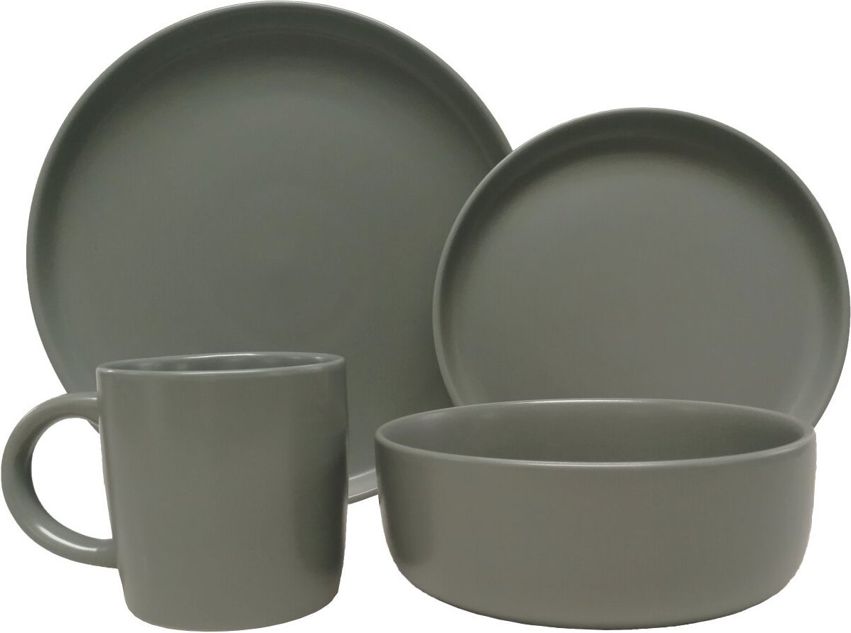 Novel Kombiservice 16-tlg. Salerno grün, Keramik