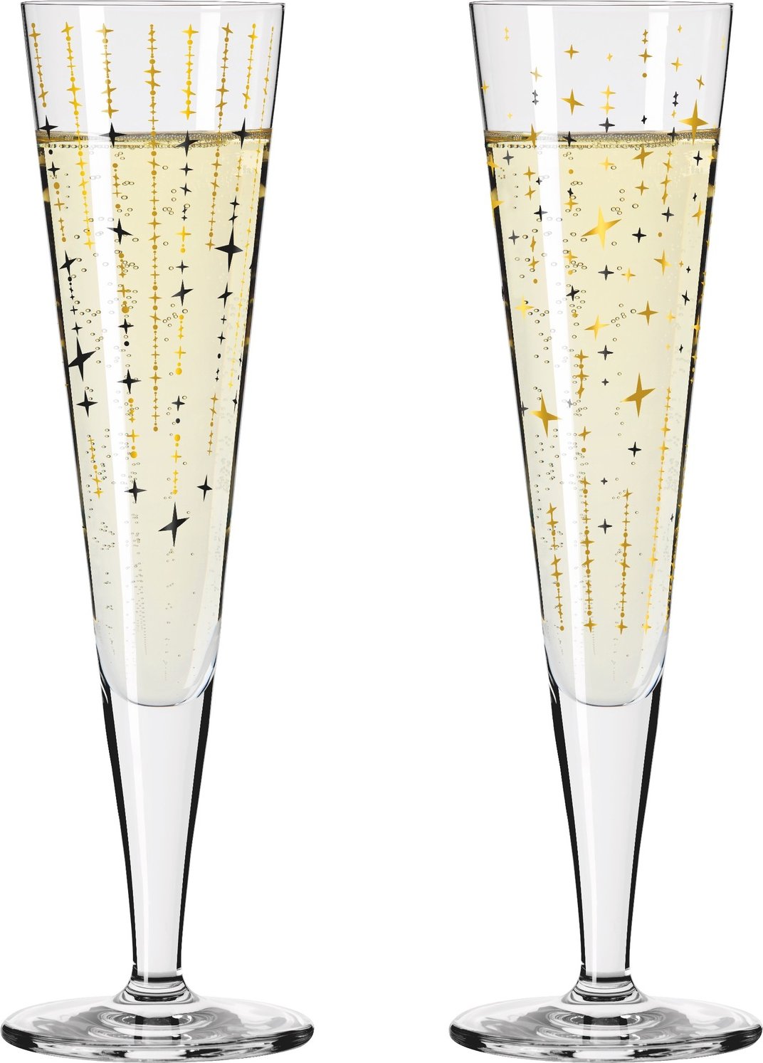 Ritzenhoff Champusglas 2er-Set GOLDNACHT, Kristallglas