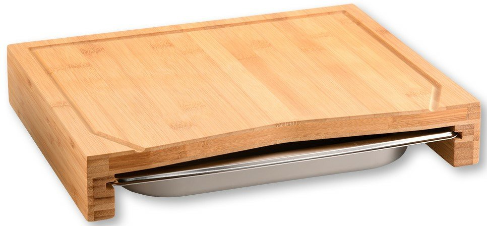Kesper Schneidebrett mit Auffangschale, Bambus