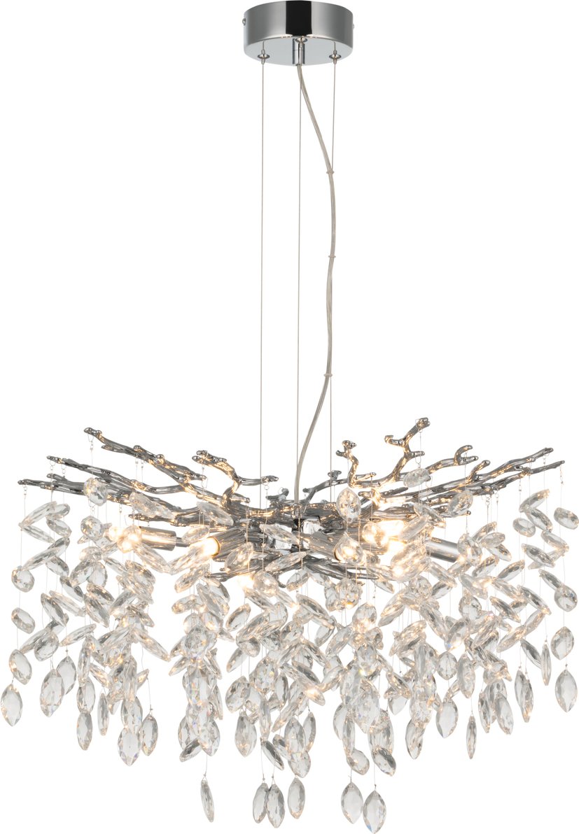 Glandor Hängeleuchte, Kristallglas