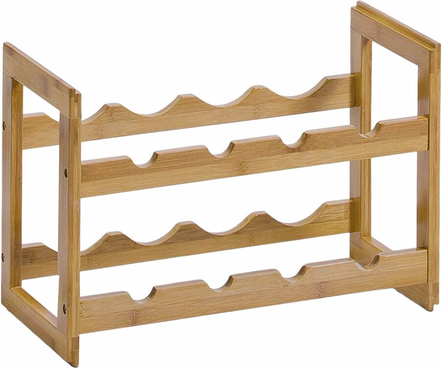 Zeller Present Weinregal für 8 Flaschen, Bambus