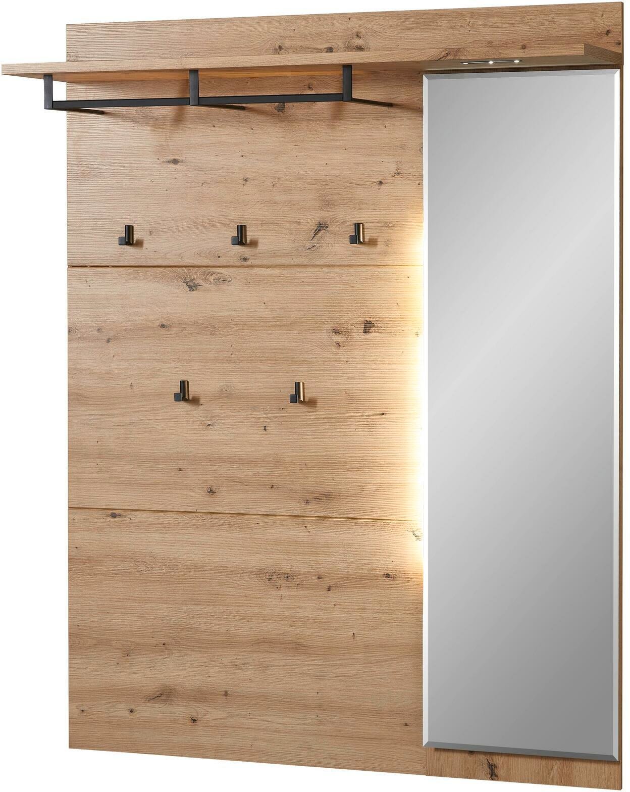 Voleo XL-Garderobenpaneel DETROIT, Holznachbildung