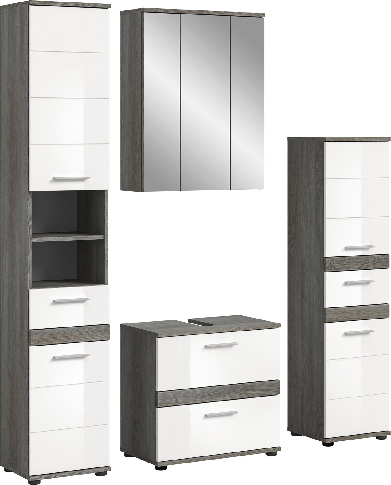 MID.YOU Badkombination BLAKE, Holznachbildung