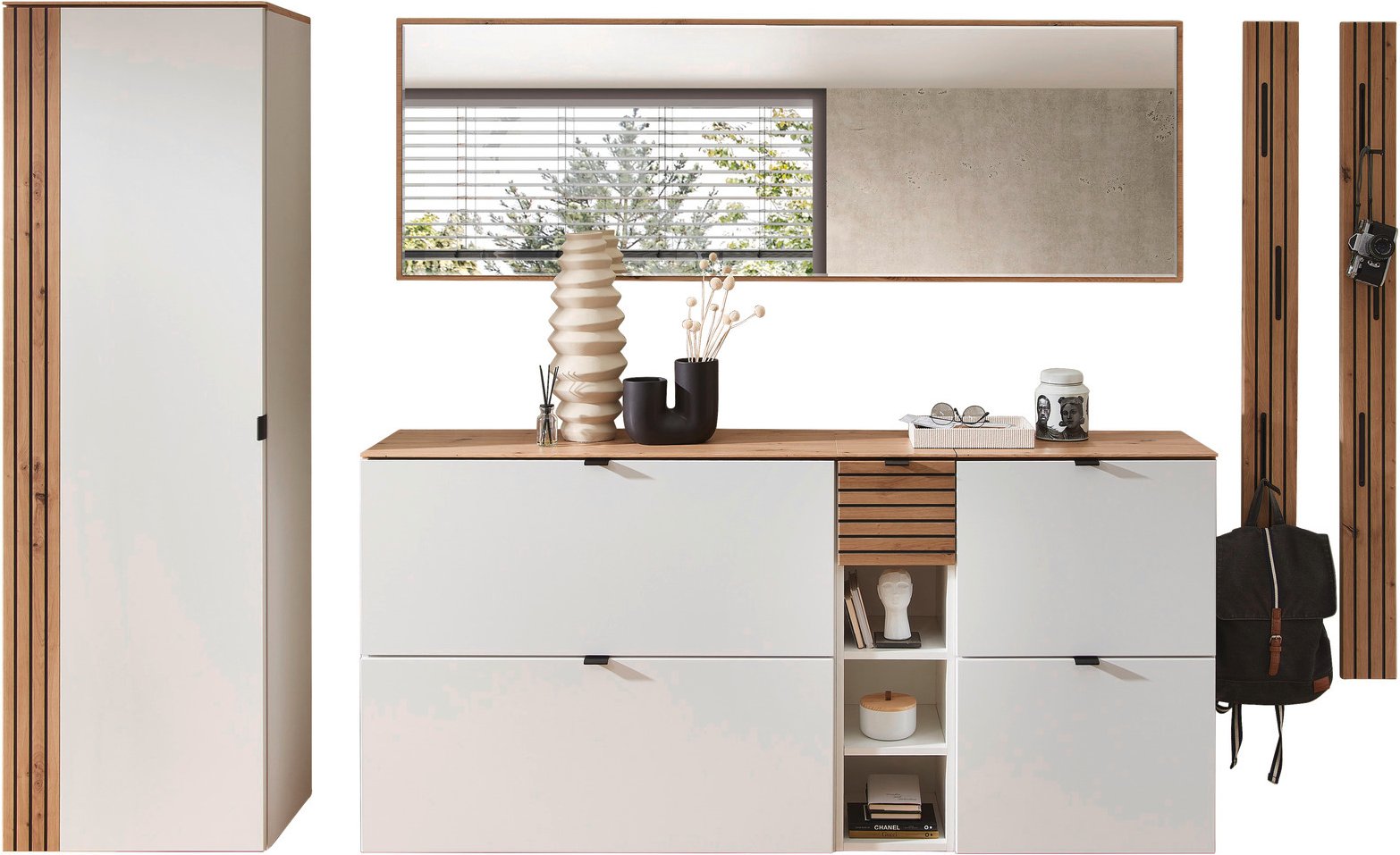 Voleo Garderoben-Set DIANA, Holznachbildung