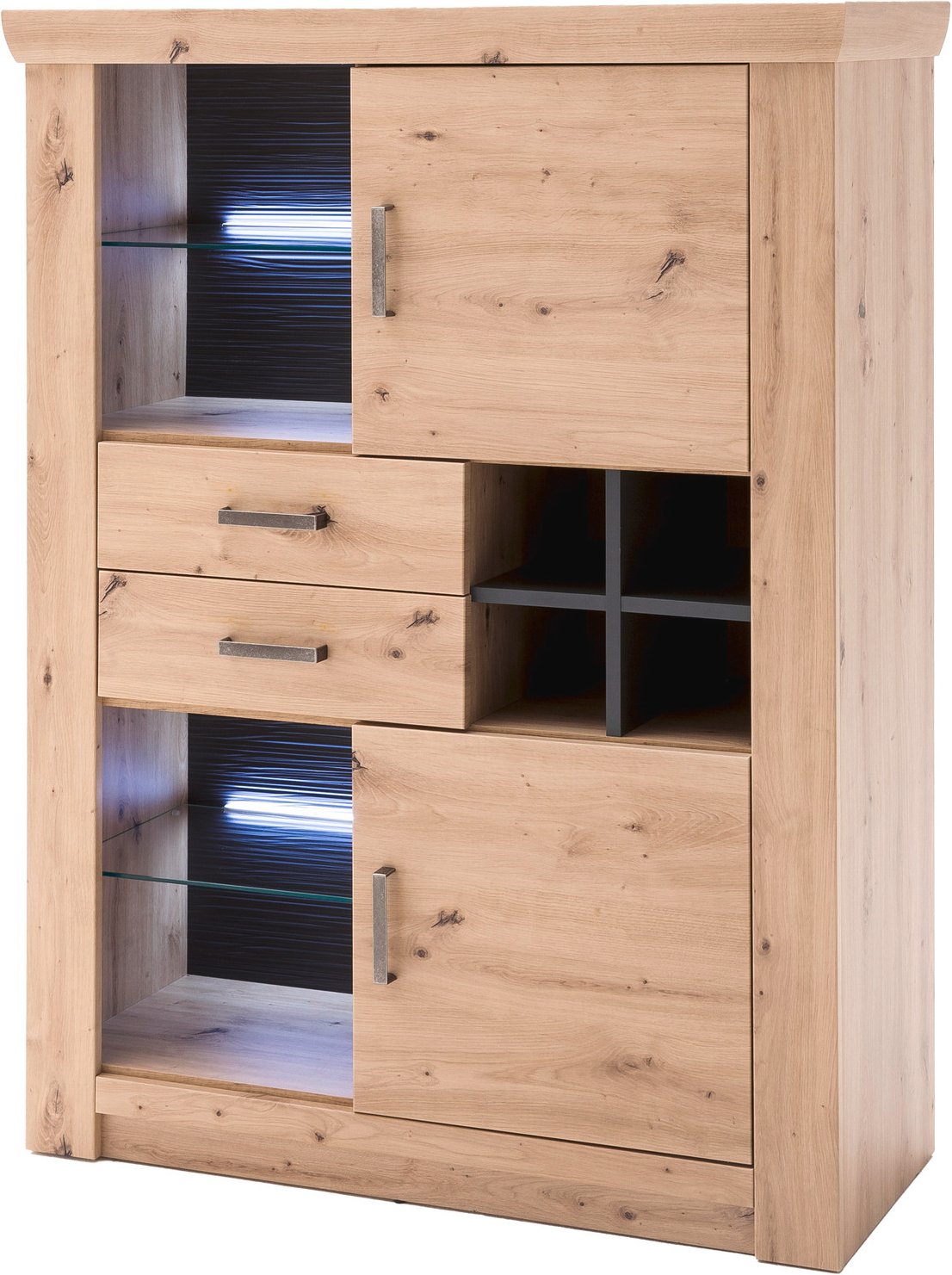Landscape Highboard BRUNECK, Holznachbildung